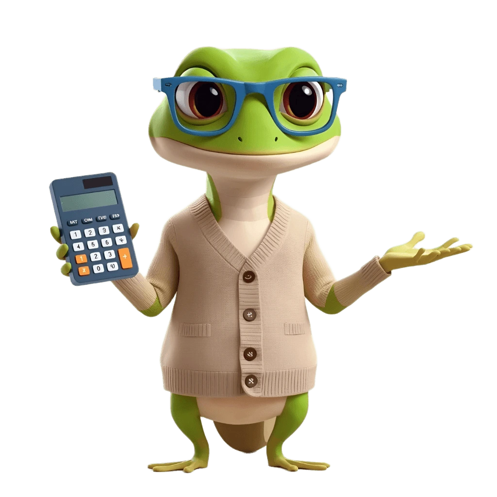 Gecko teaching math hacks