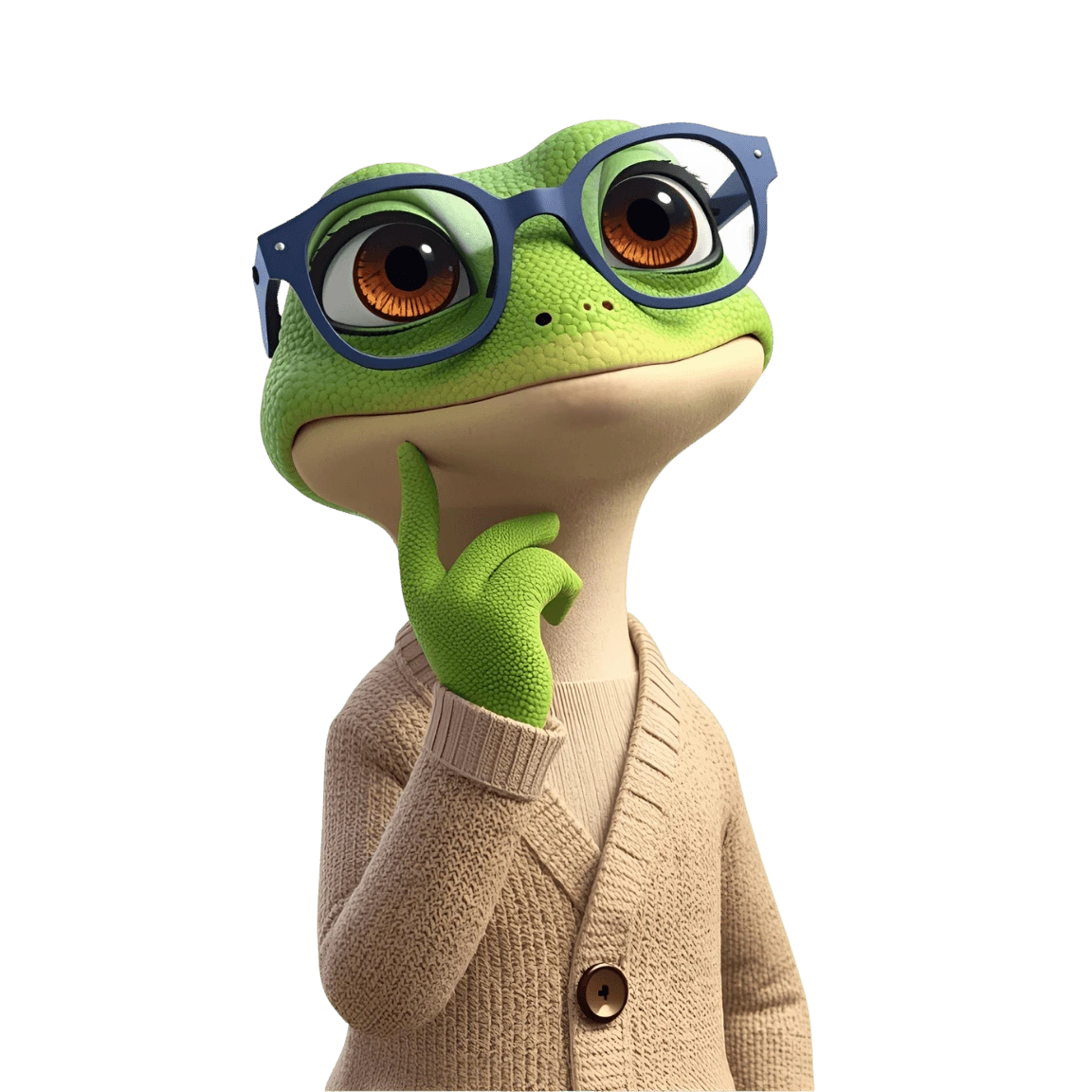 Gecko analyzing a sequence